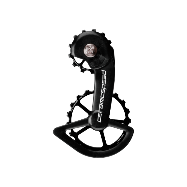 CeramicSpeed OSPW Shimano 9100/9150/8000SS/8050SS Oversized aizmugurējā pārslēdzēja rullīši ar kāju | Standard | Black