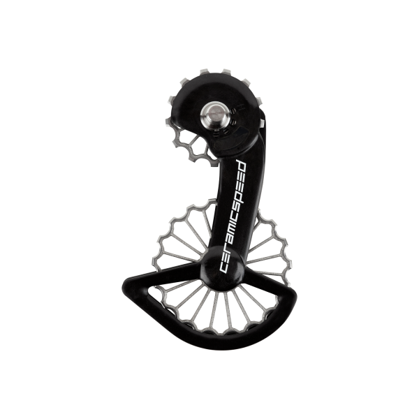CeramicSpeed 3D drukāts Ti OSPW Shimano 9100 Oversized aizmugurējā pārslēdzēja rullīši ar kāju | Coated | Titāns