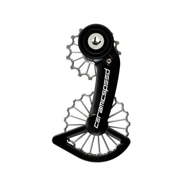 CeramicSpeed 3D drukātā Ti OSPW SRAM Red/Force AXS Oversized aizmugurējā pārslēdzēja rullīši ar kāju | Coated | titāna Coated
