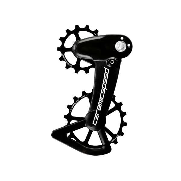 CeramicSpeed OSPW X XT/XTR Oversized aizmugurējā pārslēdzēja rullīši ar kāju | Coated | melns