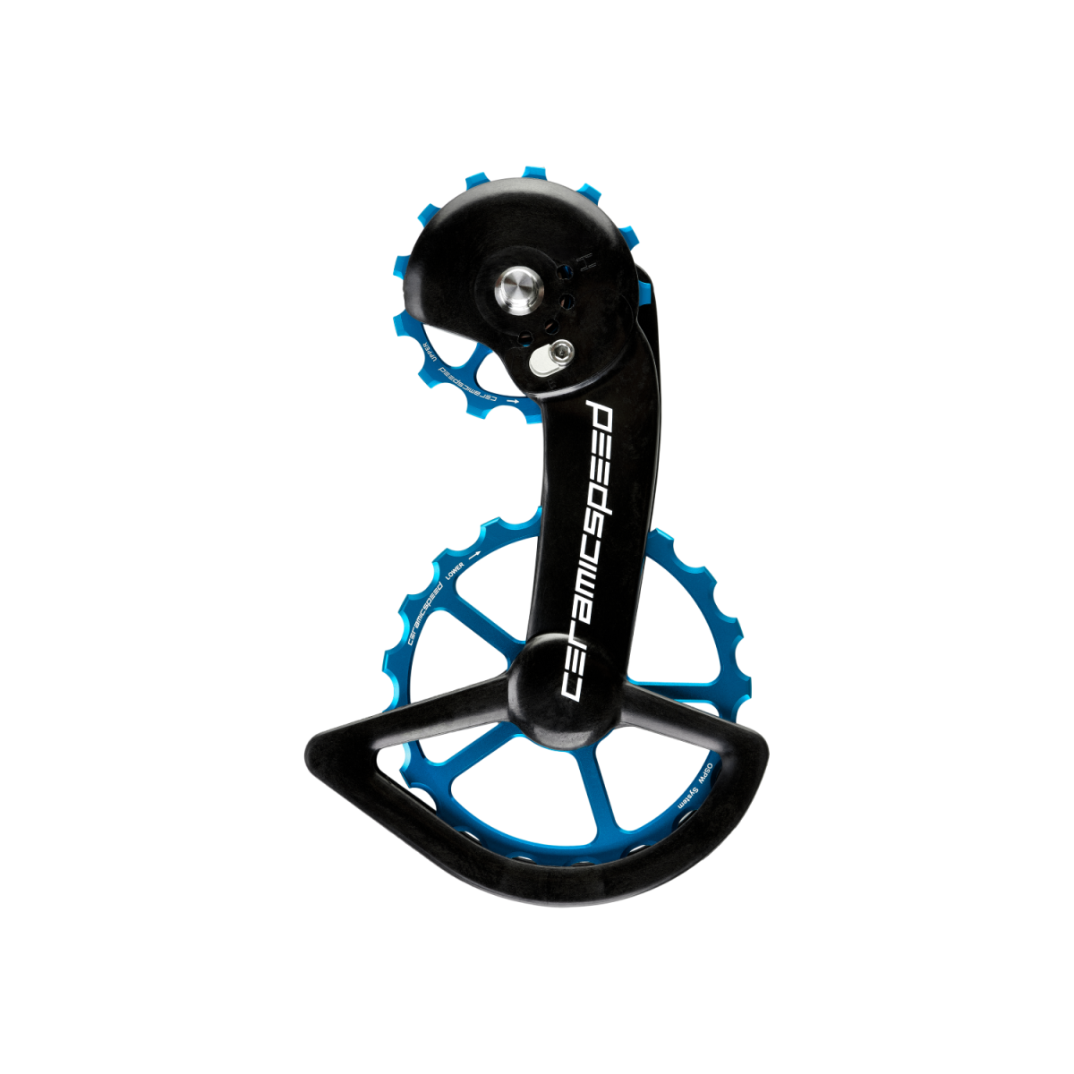 CeramicSpeed OSPW X GRX810/815 + RX800/805 Oversized aizmugurējā pārslēdzēja rullīši ar kāju | Coated | zils