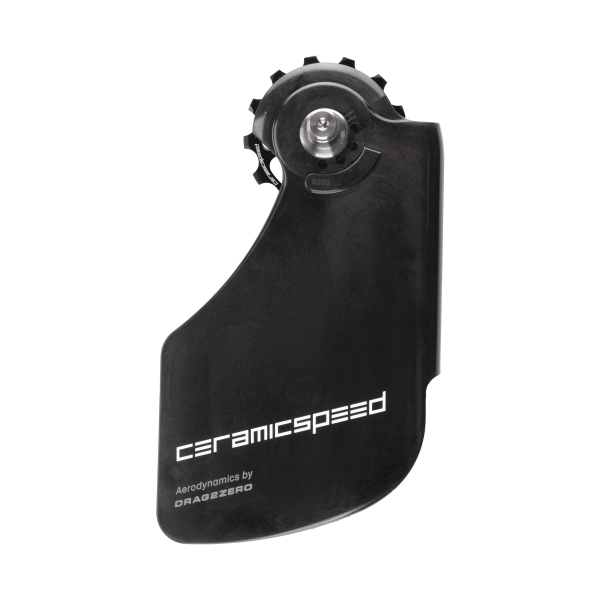 CeramicSpeed OSPW Aero Dura Ace 9250 - Ultegra 8150 Oversized aizmugurējā pārslēdzēja rullīši ar kāju | Coated | melns
