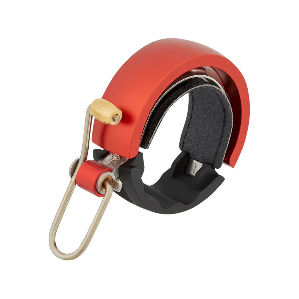 Knog Oi Luxe Large velosipēda zvans | 23.8-31.8 mm | Sarkans