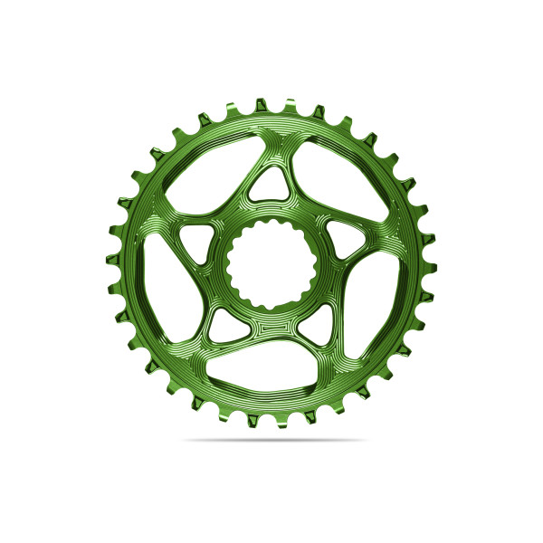 AbsoluteBlack Cannondale Round Hollowgram zobrats | DM | 1x11/10/9 ātrumi | Zaļš