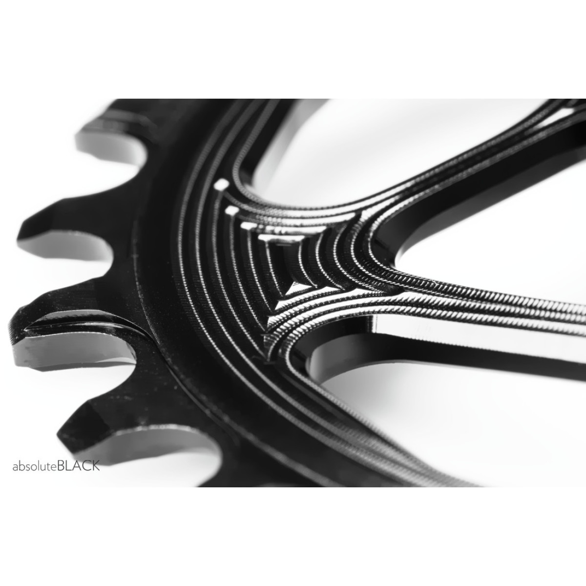 AbsoluteBlack Sram OVAL GXP zobrats | 6 mm nobīde | DM | 1x12/11/10 ātrumu | Black
