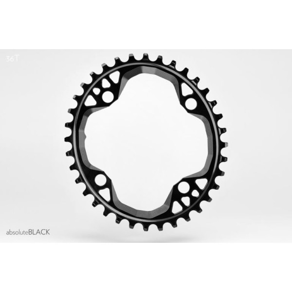 AbsoluteBlack Shimano OVAL zobrats | 6 mm nobīde | 104 BCD | 1x12/11/10 ātrumu AbsoluteBlack Shimano OVAL zobrats | 6 mm nobīde | 104 BCD | 1x12/11/10 ātrumu