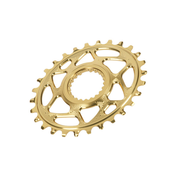 AbsoluteBlack OVAL XTR M9100/XT M8100/SLX M7100/Deore M6100 zobrats | DM | 1x12 ātrumu | Zelts AbsoluteBlack OVAL XTR M9100/XT M8100/SLX M7100/Deore M6100 zobrats | DM | 1x12 ātrumu | Zelts