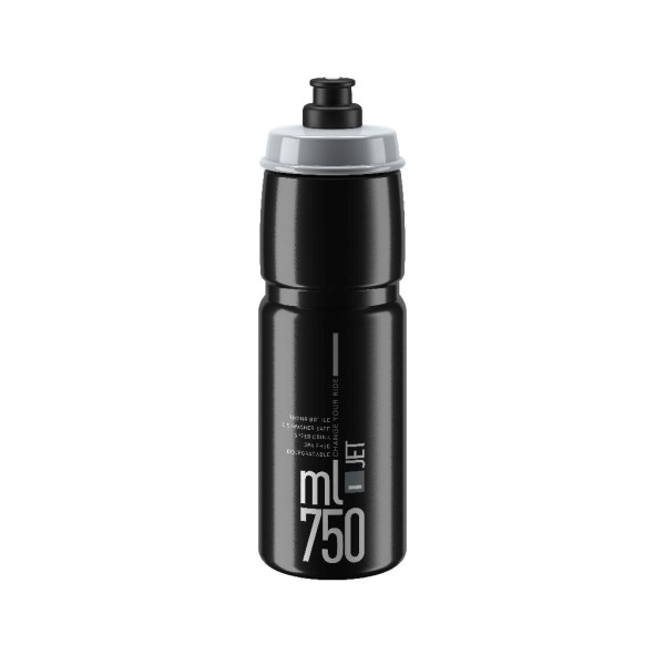 Elite Jet pudele 750 ml | Melna - pelēka