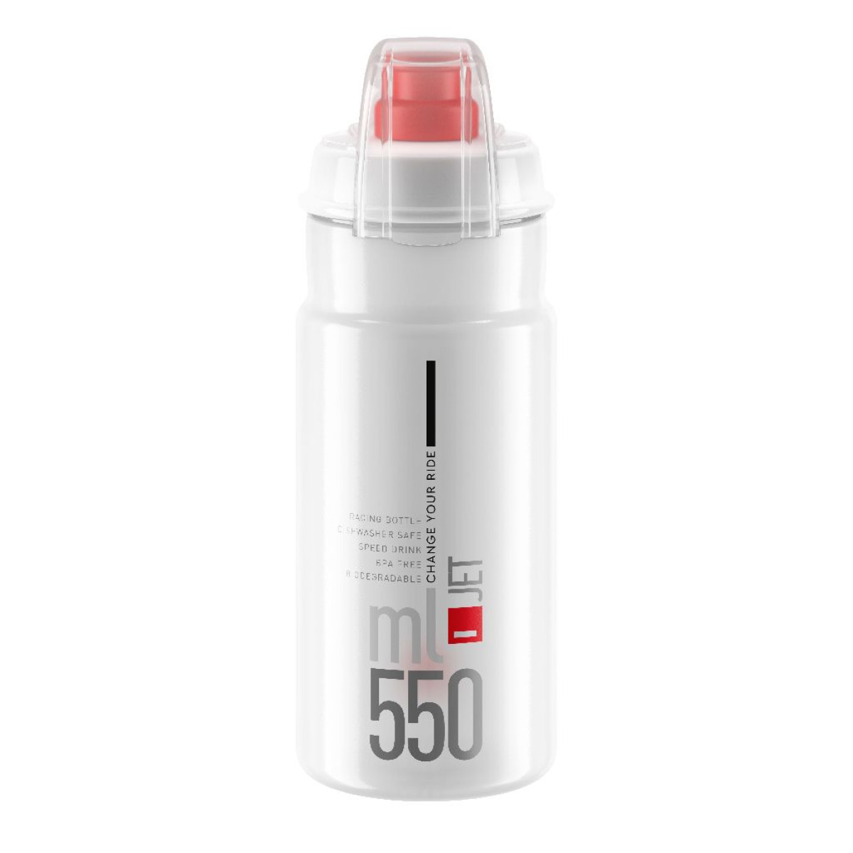Elite Jet Plus pudele 550 ml | Caurspīdīga - sarkana