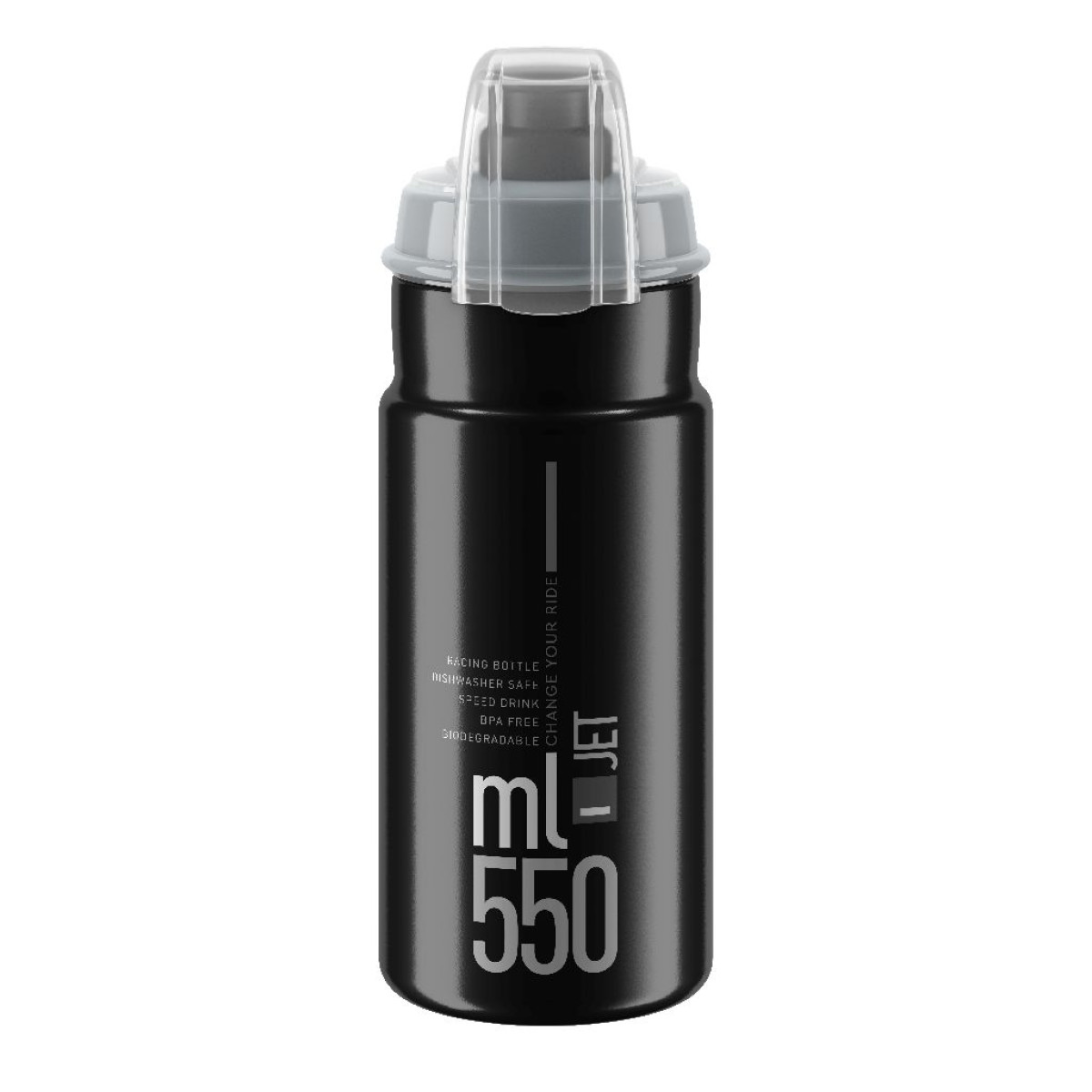 Elite Jet Plus pudele 550 ml | Melna - pelēka