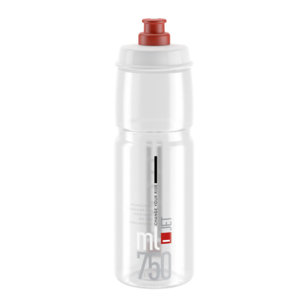 Elite Jet pudele 750 ml | Caurspīdīga - sarkana