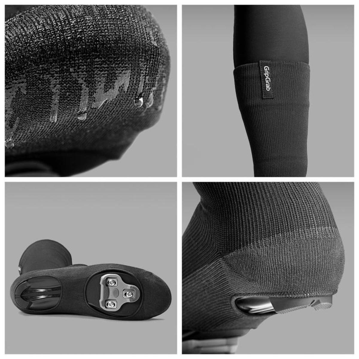 GripGrab Flandrien Waterproof Knitted Road mokasīni | Black
