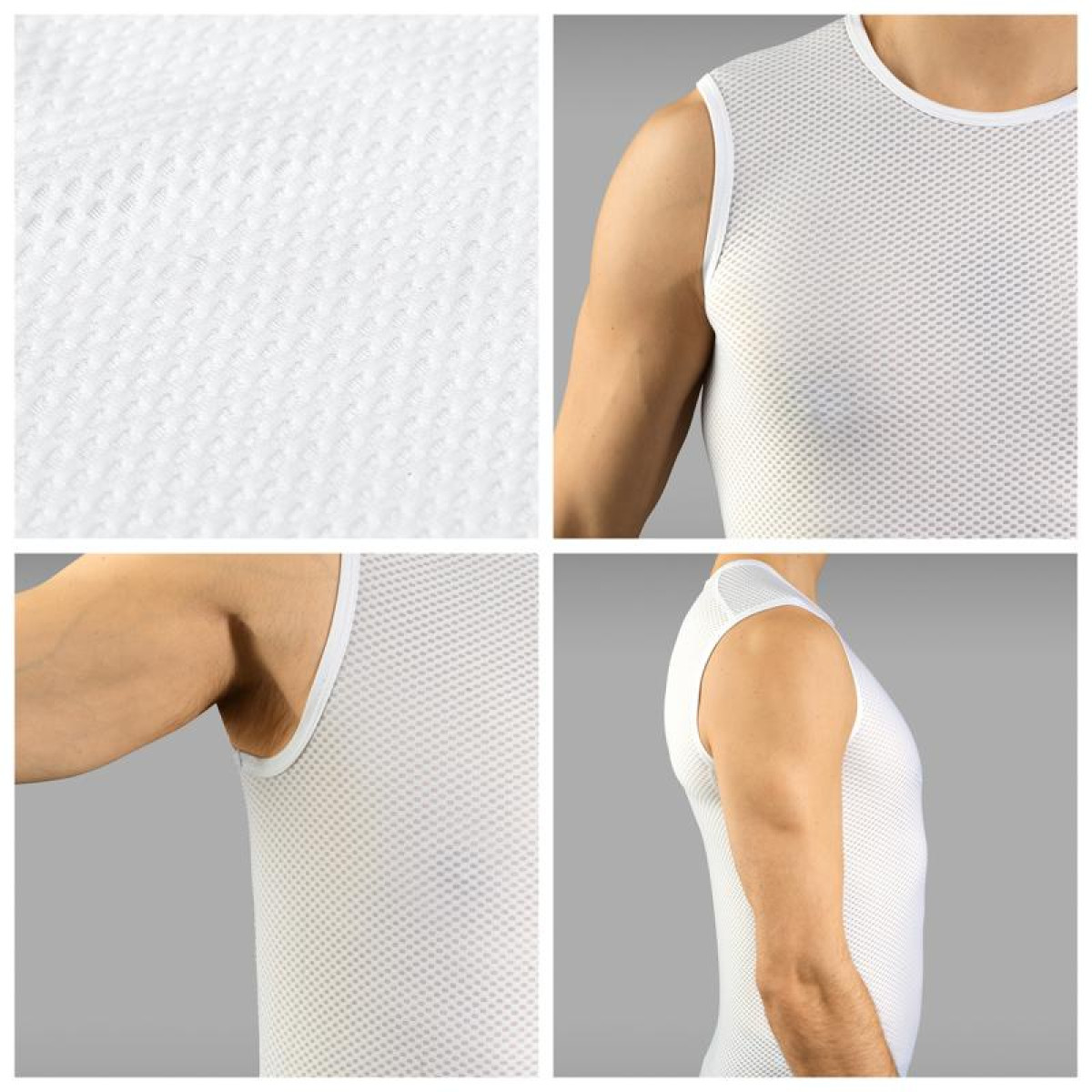 GripGrab Ultralight Sleeveless Mesh apakškrekli | White