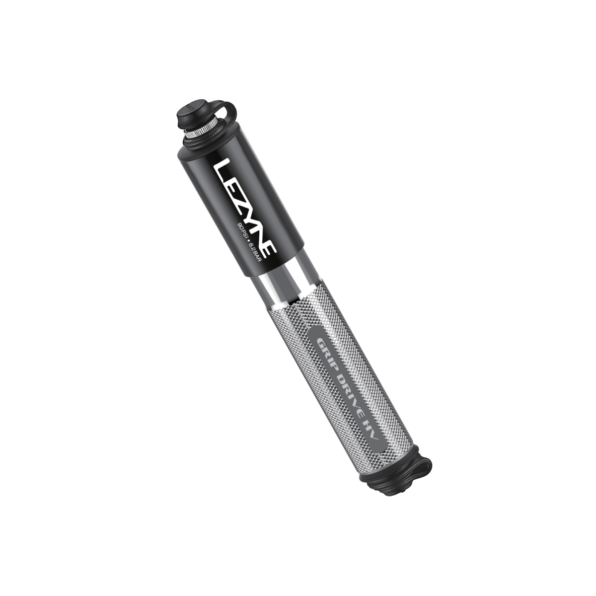 Lezyne Grip Drive HV mazais mini pumpis | Sudraba krāsā