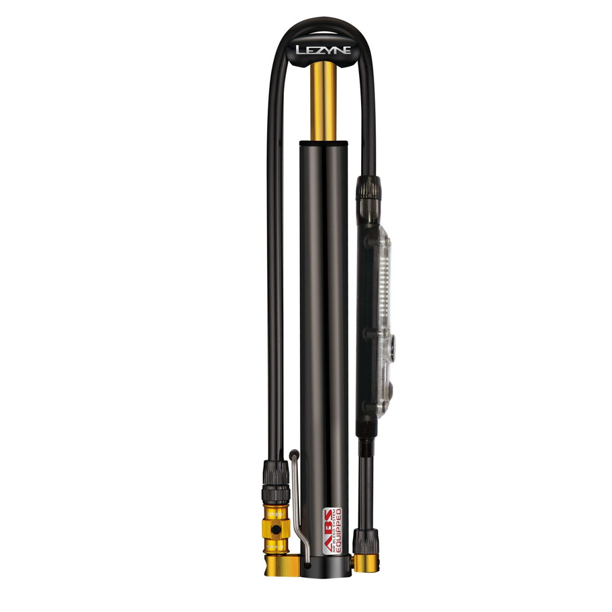 Lezyne Micro Floor Drive digitālais HVG grīdas pumpis | Melns spīdums