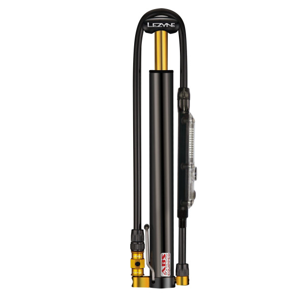 Lezyne Micro Floor Drive digitālais HVG grīdas pumpis | Melns spīdums