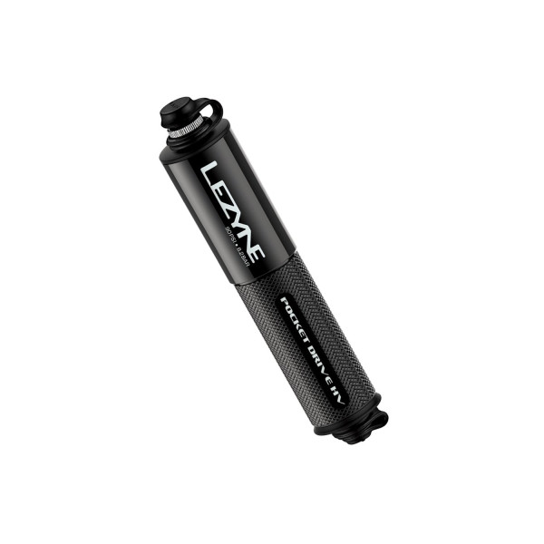 Lezyne CNC kabatas piedziņas HV mini pumpis | Melns Lezyne CNC kabatas piedziņas HV mini pumpis | Melns