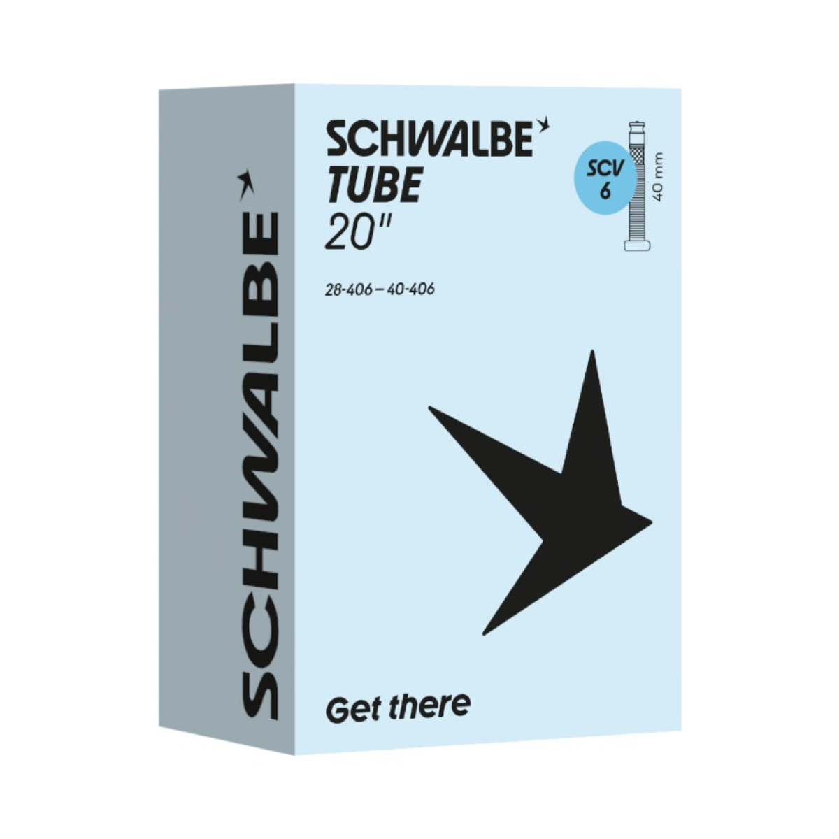 Schwalbe 20" kamera 6 | SCV CLIK Valve 40 mm | 28/40-406