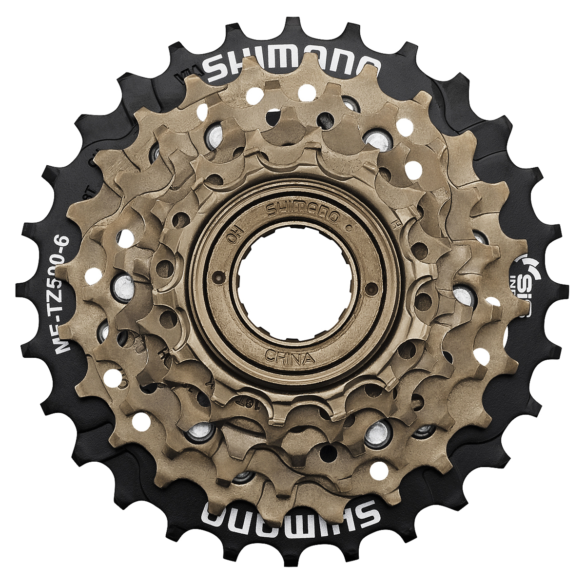 Shimano Tourney MF-TZ500 kasete, 6 ātrumi