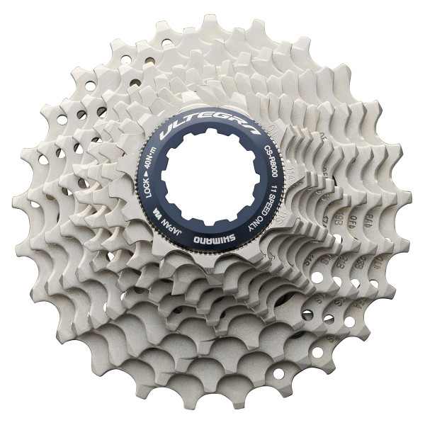 Shimano Ultegra CS-R8000 kasete, 11 ātrumu Shimano Ultegra CS-R8000 kasete, 11 ātrumu