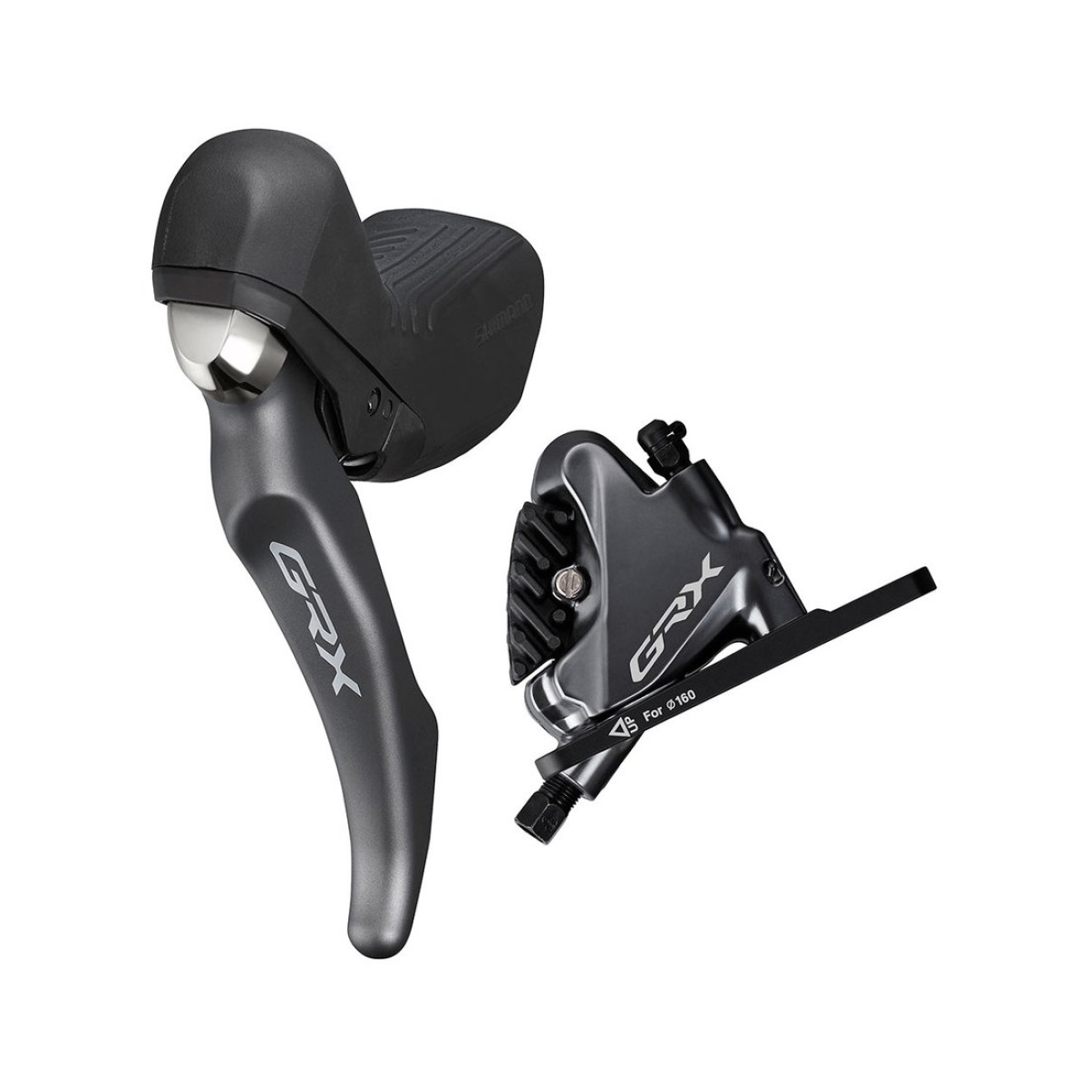 Shimano GRX ST-RX810 bremžu/pārnesumu pārslēgšanas svira ar BR-RX810 suports | Kreisā | Priekšējā