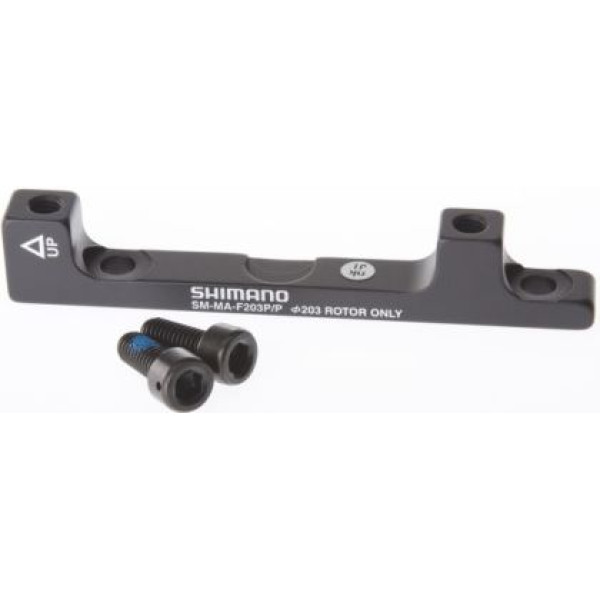 Shimano SM-MA-F203P/PA bremžu suporta adapteris | Priekšējais - aizmugurējais | 203 mm Shimano SM-MA-F203P/PA bremžu suporta adapteris | Priekšējais - aizmugurējais | 203 mm