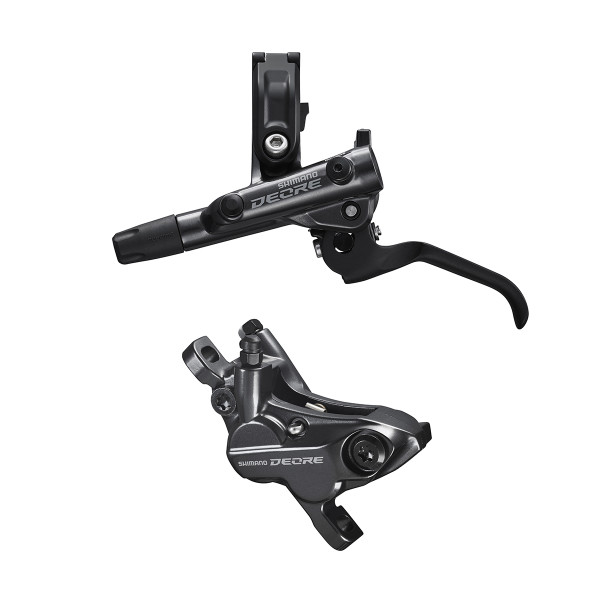 Shimano Deore BL-M6100 hidraulisko disku bremžu rokturis ar BR-M6120 suportsmentu | Kreisā | Priekšējā | Metāliskā krāsā
