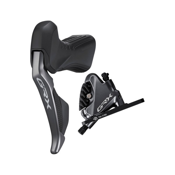 Shimano GRX Di2 ST-RX815 pārslēdzēju/bremžu rokturu komplekts ar BR-RX810 suports | 2 ātrumi | Kreisā | Priekšējā | Priekšējā