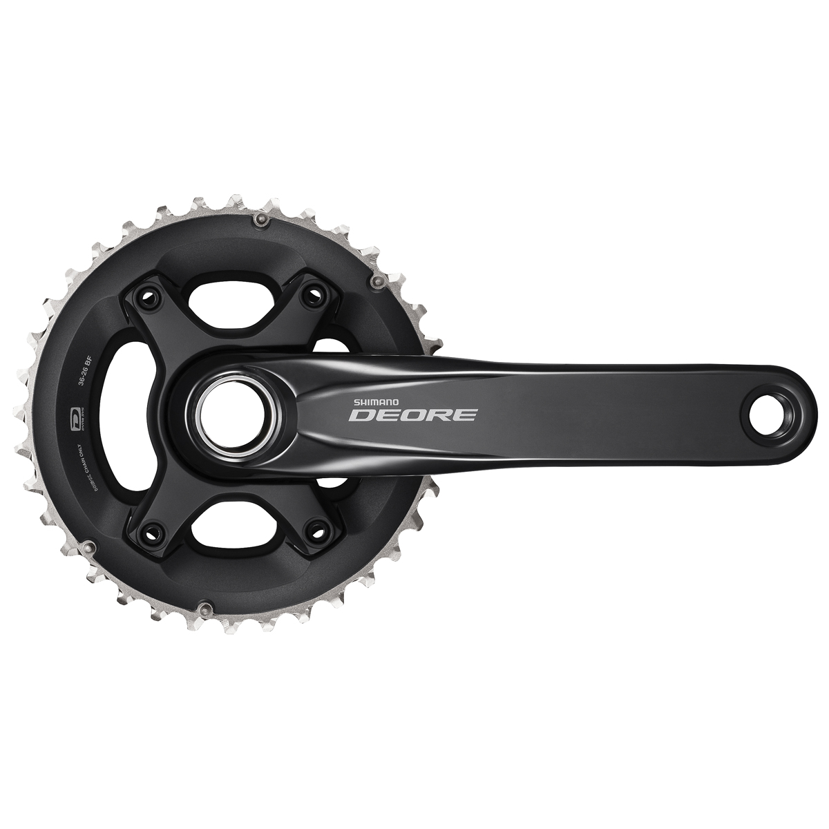 Shimano Deore FC-M6000-2 klaņi | 38-28 T, 2x10 ātrumu