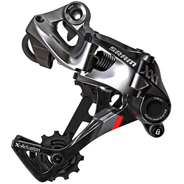 SRAM XX1 X-HORIZON™ aizmugurējais pārslēdzējs | 11 ātrumi | Melns - sarkans