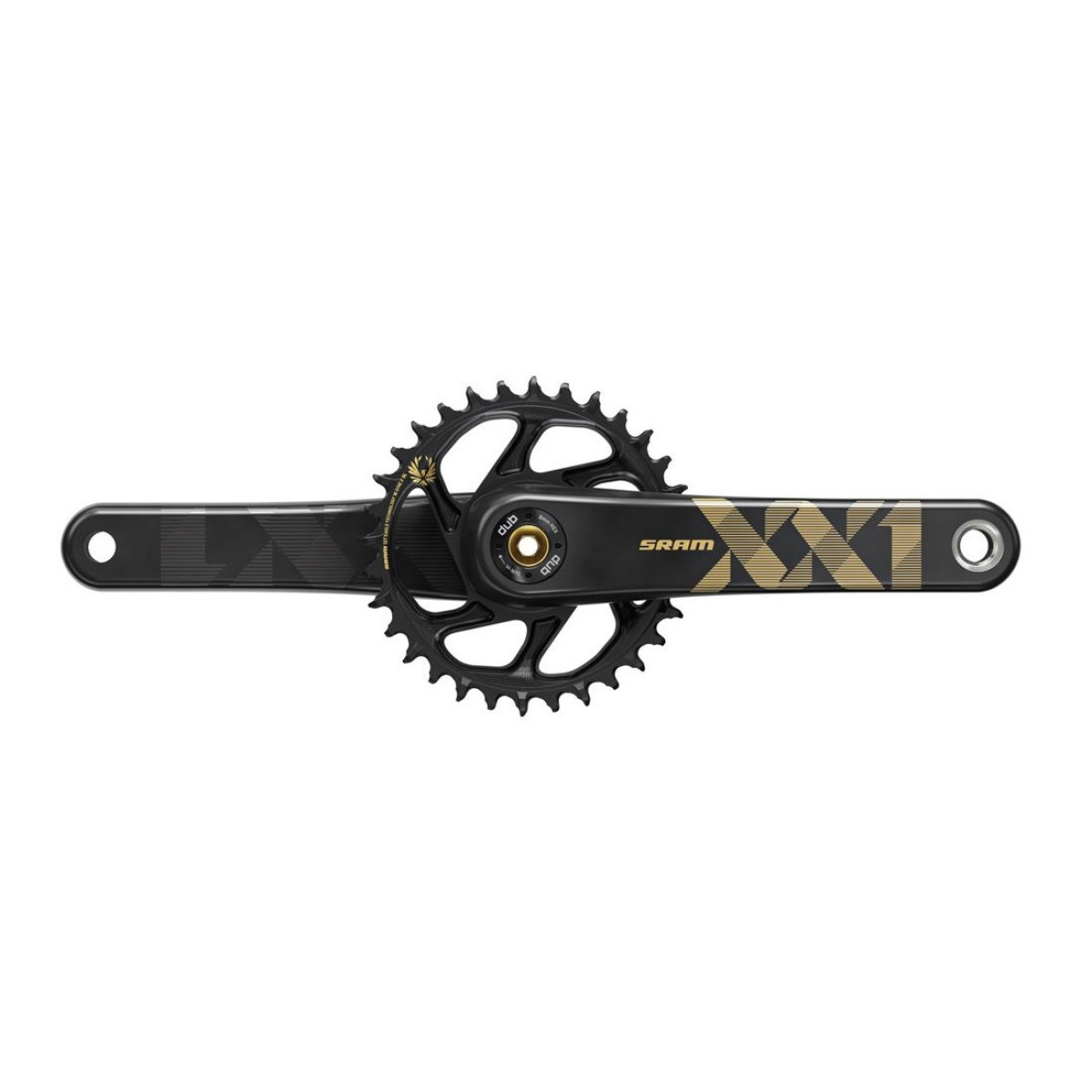 SRAM XX1 Eagle DUB Boost SL klaņi | 34T, 1x12 ātrumu (zelta)