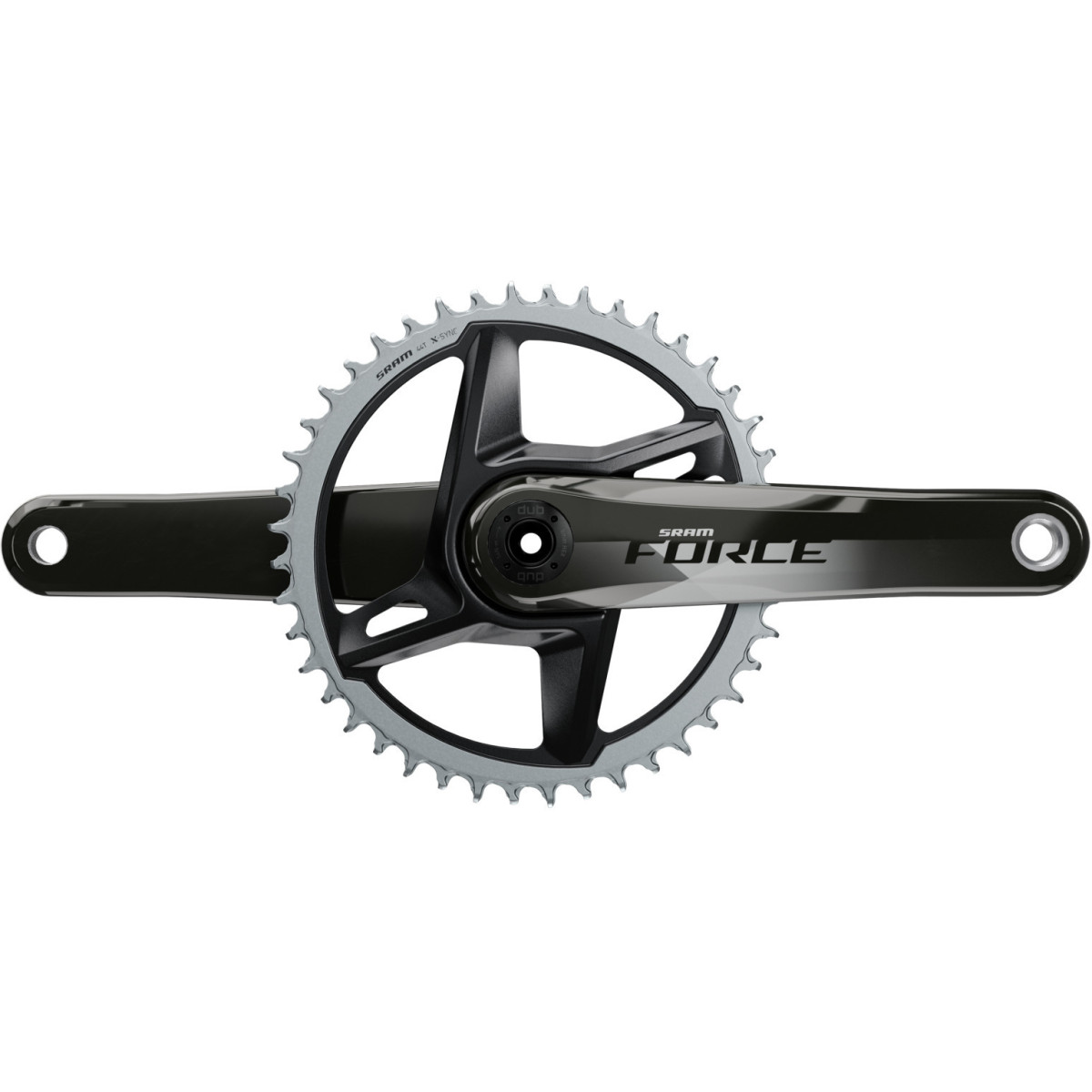 SRAM Force 1 AXS DUB klaņi | 46T, 1x12 ātrumu (melns/sudrabots)