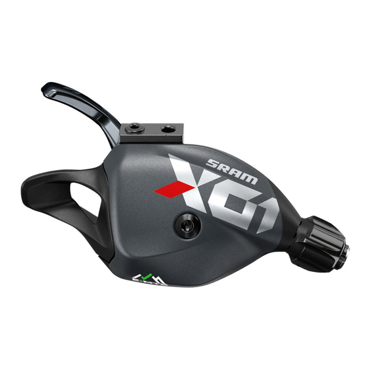 SRAM X01 Eagle E-MTB Single Click Trigger pārslēdzēja rokturis, 12 ātrumu, melns, sarkans, melns