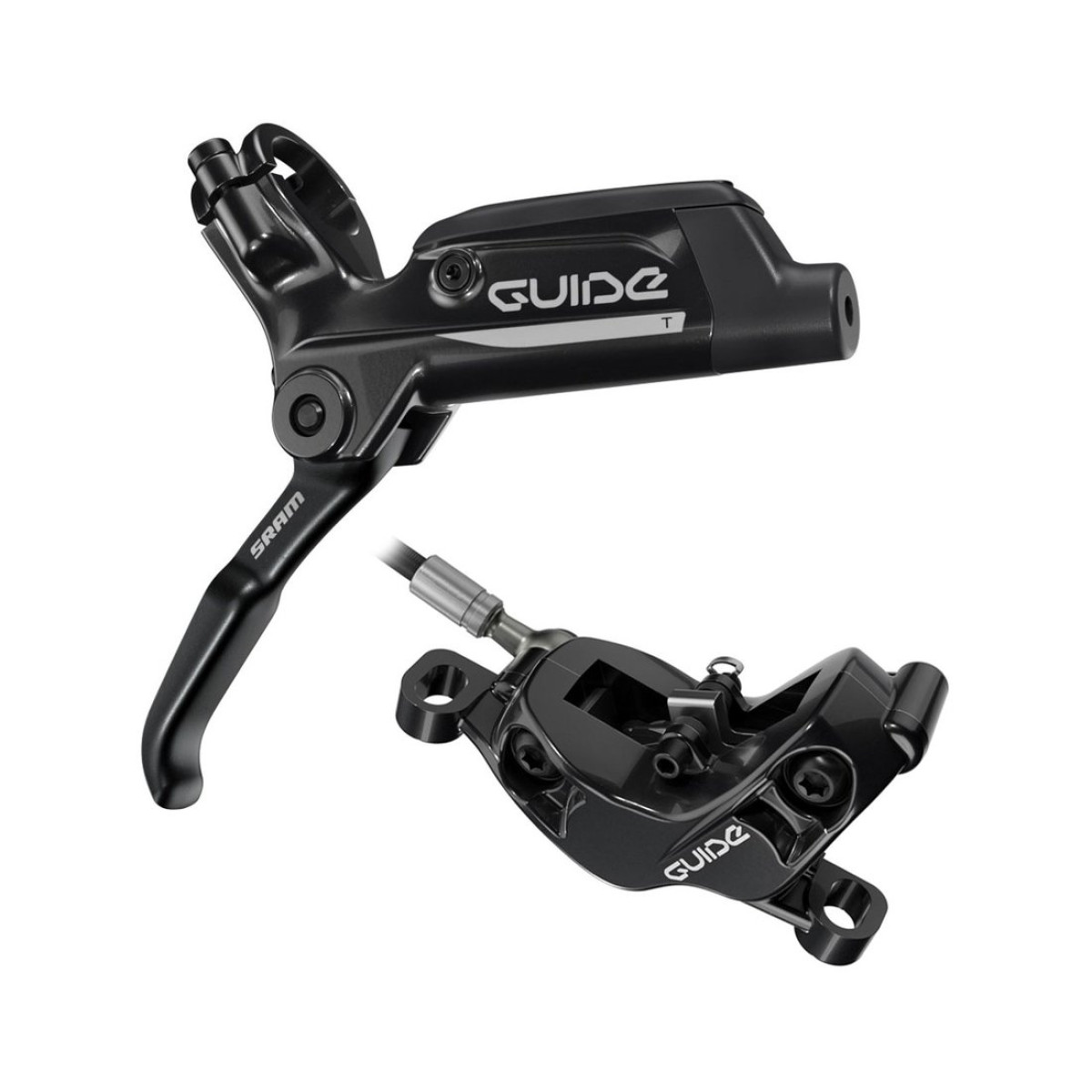 SRAM Guide T hidraulisko disku bremžu rokturis ar suports | Labā | Aizmugurējā | Melna