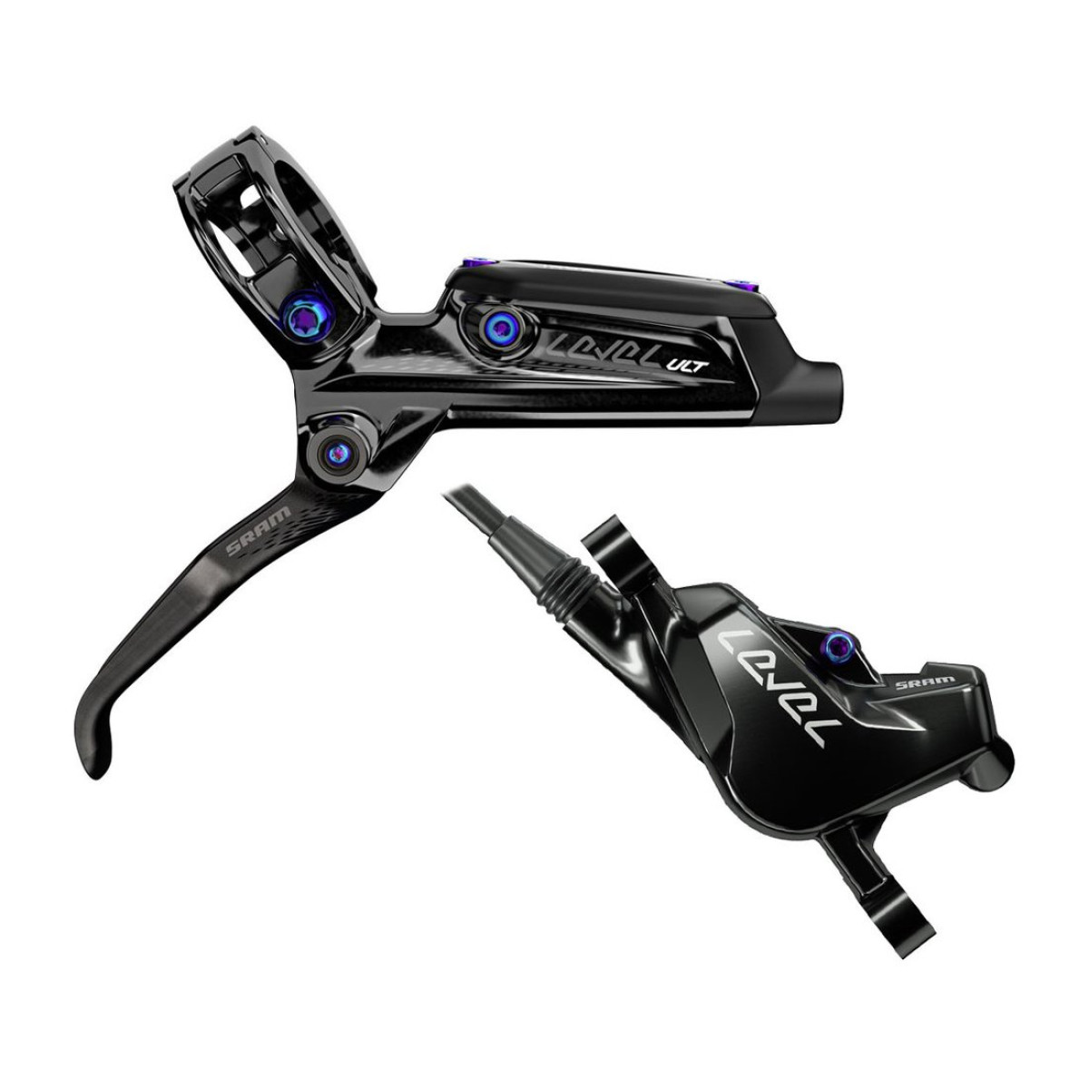 SRAM Level Ultimate hidraulisko disku bremžu rokturis ar suports | Labā | Aizmugurējā | Rainbow