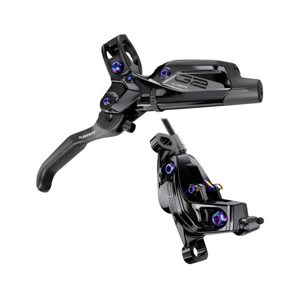 SRAM G2 Ultimate hidraulisko disku bremžu rokturis ar suports | Kreisā | Priekšējā | Rainbow SRAM G2 Ultimate hidraulisko disku bremžu rokturis ar suports | Kreisā | Priekšējā | Rainbow