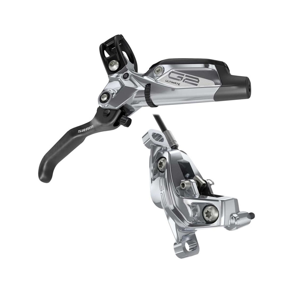SRAM G2 Ultimate hidraulisko disku bremžu rokturis ar suports | Kreisā | Priekšējā | Pelēkā krāsā