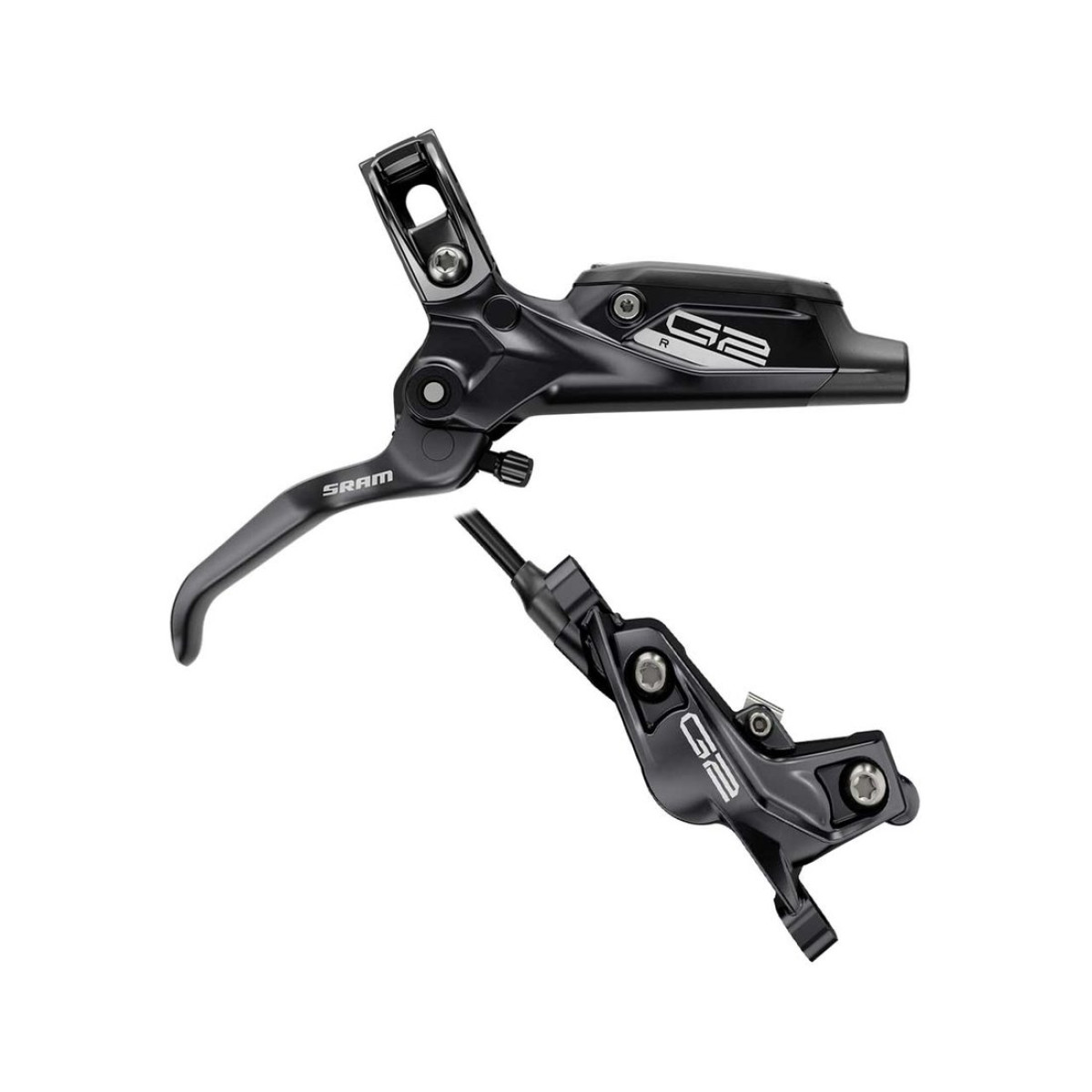 SRAM G2 R hidraulisko disku bremžu rokturis ar suports | Kreisā | Priekšā