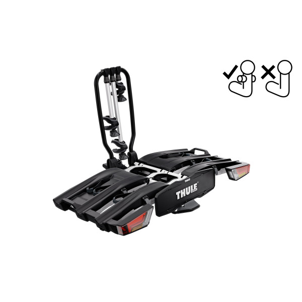 Thule EasyFold XT FIX4BIKE velosipēdu turētājs | 3 velosipēdiem | Black - Aluminium