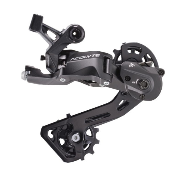 microSHIFT Acolyte RD-M5185M aizmugurējais pārslēdzējs ar vidēju korpusu SpringLock, 8 ātrumi