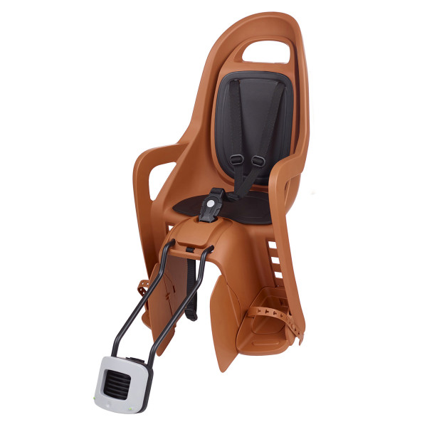 Polisport Groovy FF bērnu velosipēda sēdeklis | Caramel Brown - Black