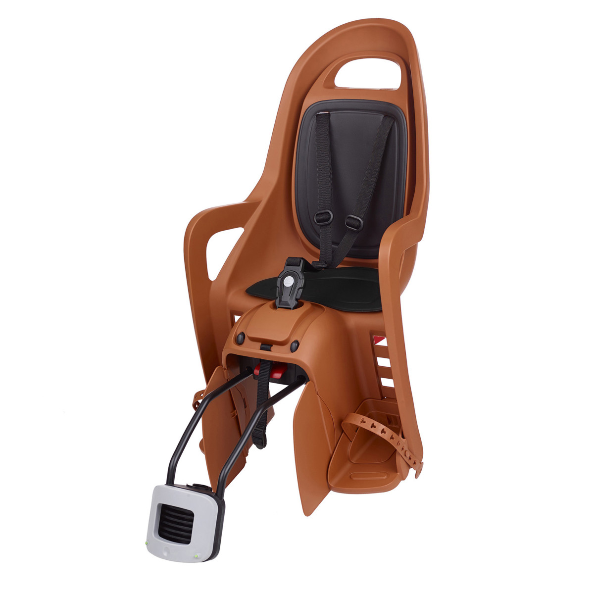 Polisport Groovy RS Plus bērnu velosipēda sēdeklis | Caramel Brown  - Black
