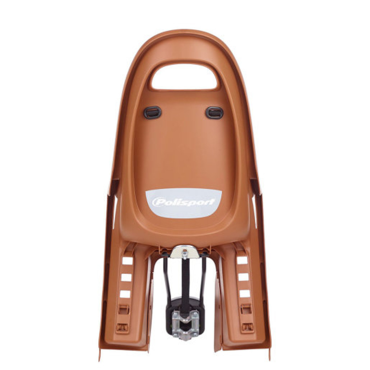 Polisport Groovy FF bērnu velosipēda sēdeklis | Caramel Brown - Black