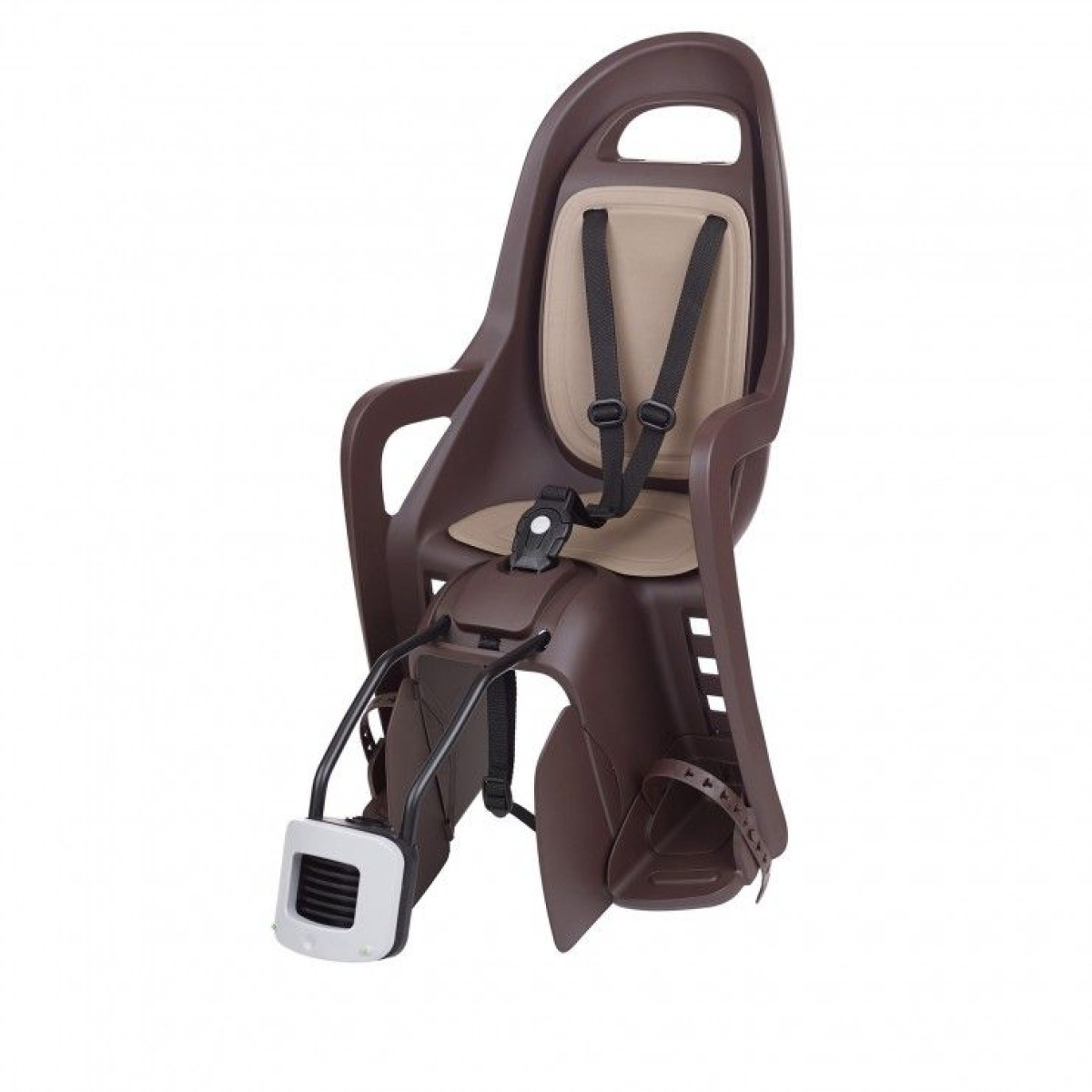 Polisport Groovy RS+ bērnu velosipēda sēdeklis | Dark Brown