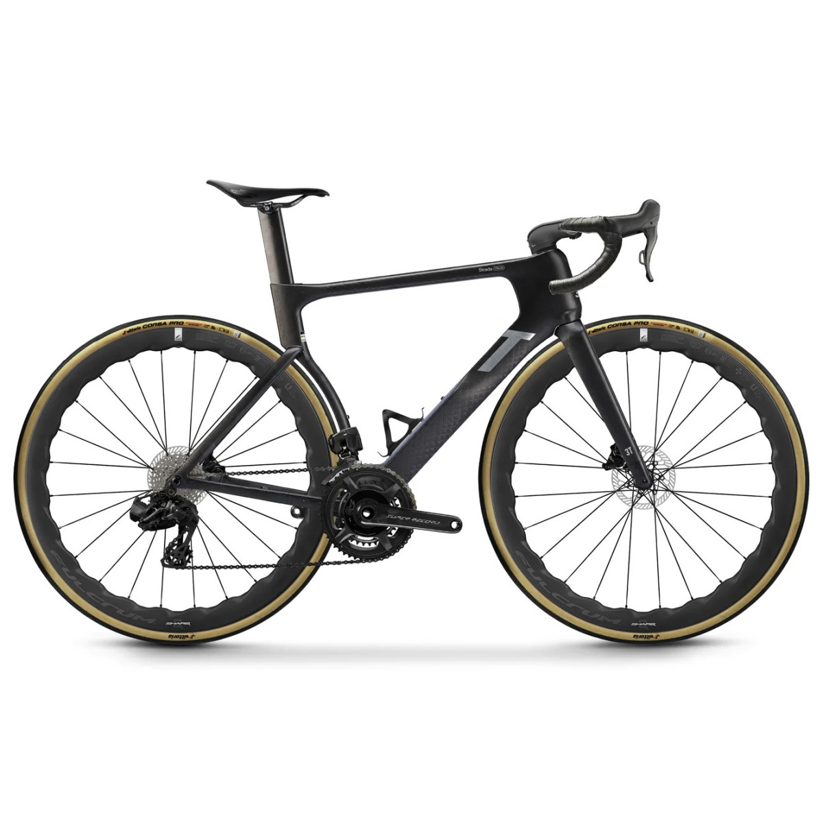 3T Strada Italia šosejas velosipēds | Campagnolo Super Record PM 2x13 | Fulcrum Sharq 42 | Project X