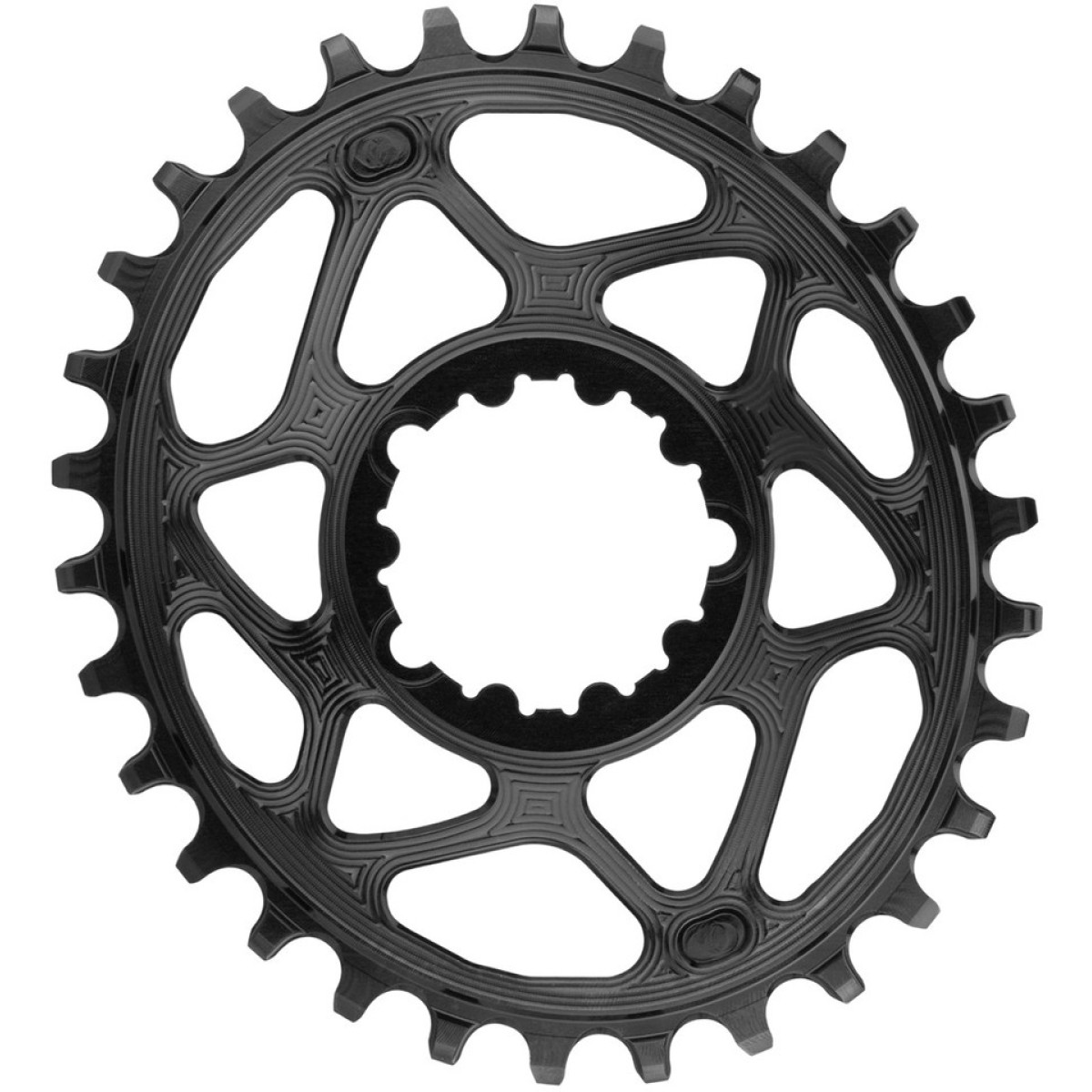 AbsoluteBlack Sram OVAL GXP zobrats | 6 mm nobīde | DM | 1x12/11/10 ātrumu | Black