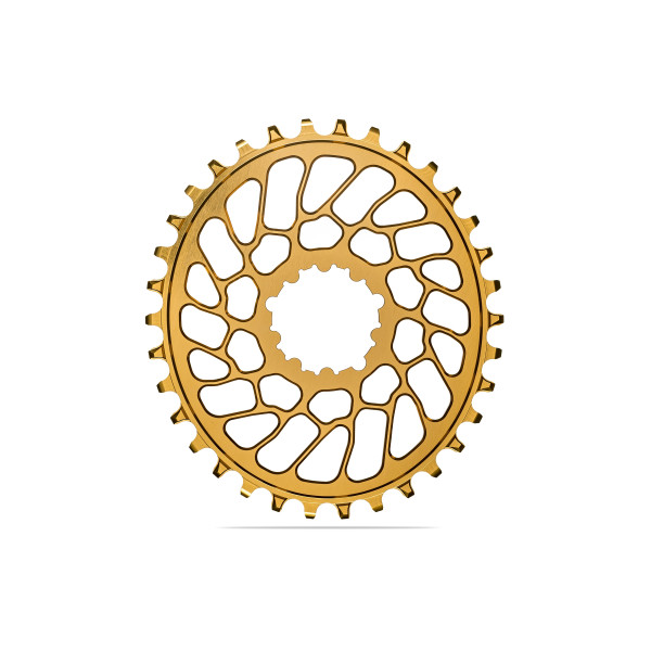 AbsoluteBlack OVAL Sram BB30 zobrats | 0 mm nobīde | DM | 1x12/11/10 ātrumu | Gold