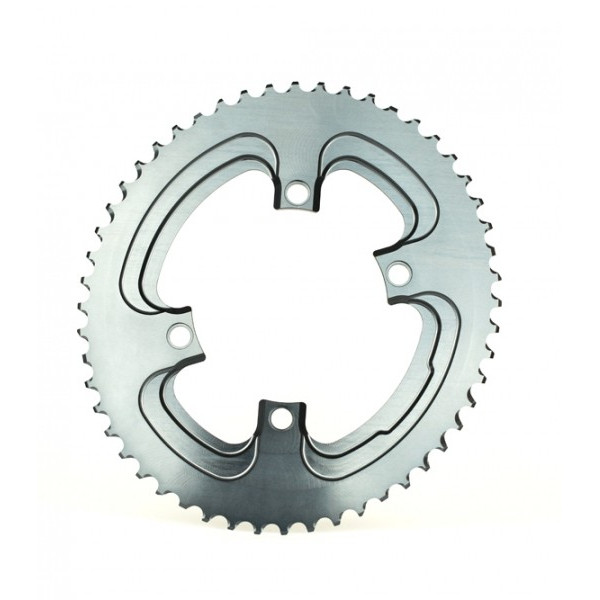 AbsoluteBlack ROAD OVAL WINTER zobrats | 110 BCD | 4 Bolt | Grey