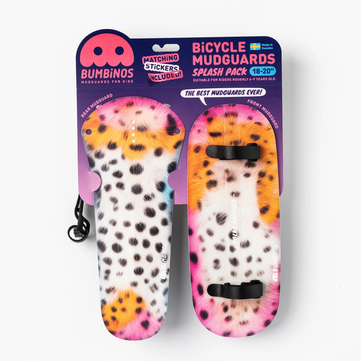 Ass Savers Bumbinos dubļusargu komplekts | 18-20" | Polka Panther