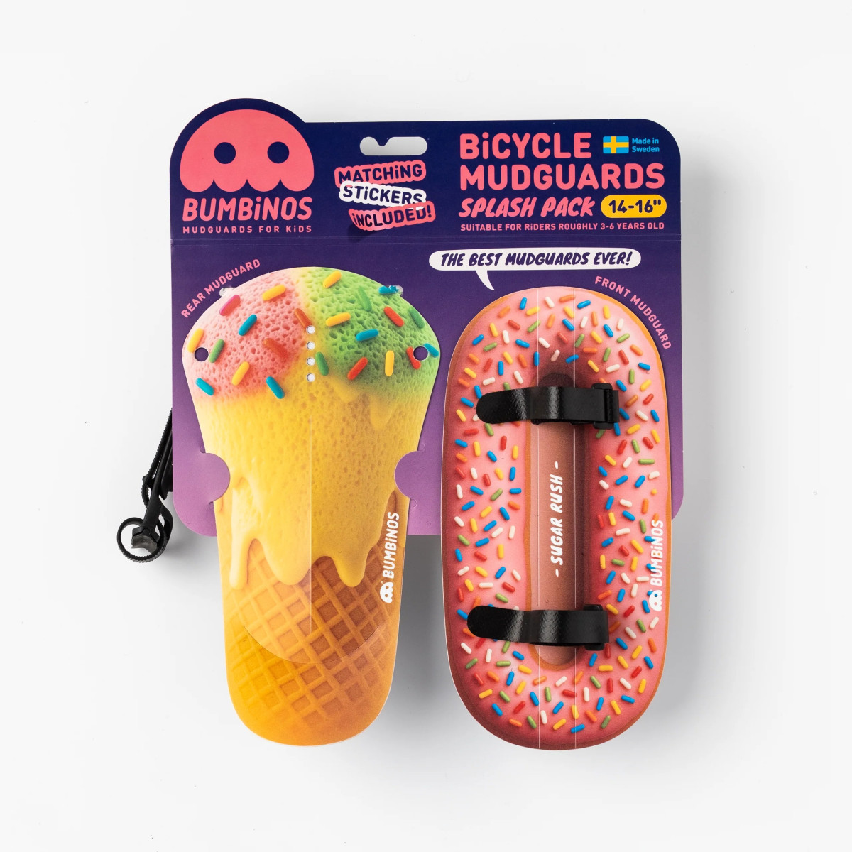 Ass Savers Bumbinos dubļusargu komplekts | 14-16" | Sugar Rush